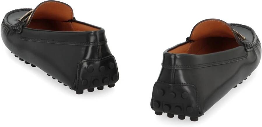 TOD'S Studded Leren Loafers Black Dames