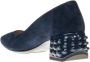 TOD'S Suede Decolleté met Metalen Applicaties Blue Dames - Thumbnail 3