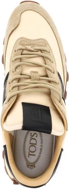 TOD'S Suede Leren en Nylon Sneakers Multicolor Heren