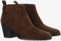 TOD'S Suède Leren Enkellaarzen Amandel Teen Brown Dames - Thumbnail 2