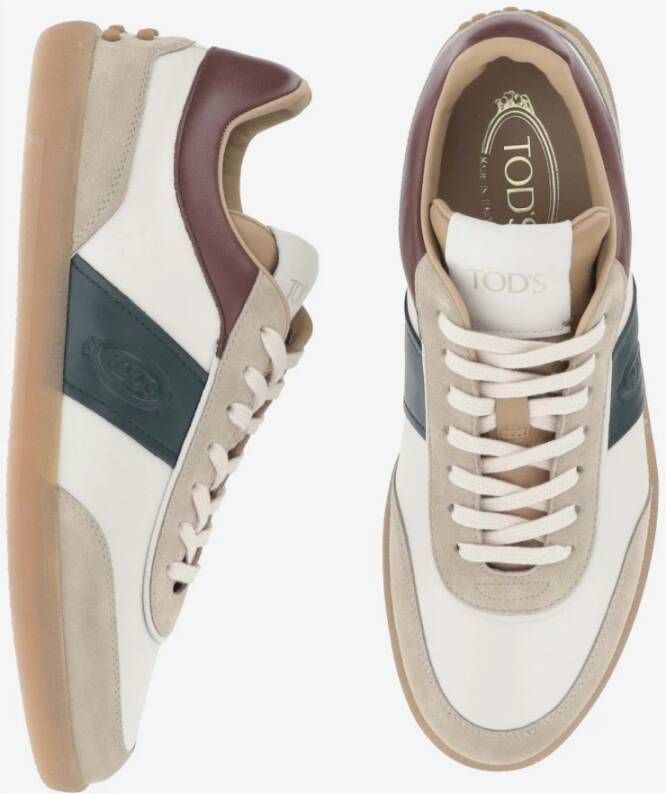 TOD'S Suède Leren Veterschoenen Multicolor Heren