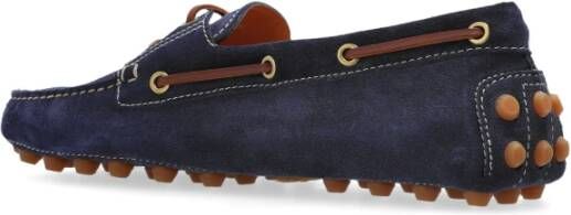 TOD'S Suede Loafers Blue Dames