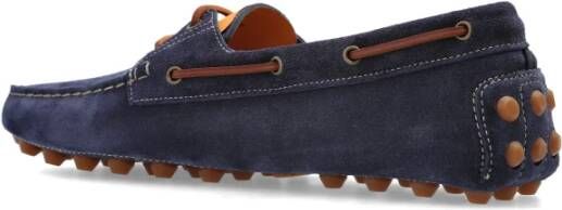 TOD'S Suede loafers Blue Heren