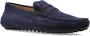 TOD'S Suede Loafers Blue Heren - Thumbnail 4