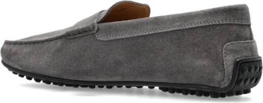 TOD'S Suede loafers Gray Heren