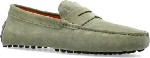 TOD'S Suede loafers Green Heren