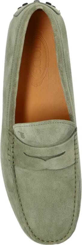 TOD'S Suede loafers Green Heren