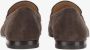 TOD'S Suède Loafers met Logo Brown Heren - Thumbnail 4