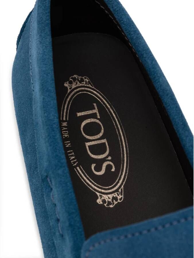 TOD'S Suède Mocassin Schoenen Blue Heren