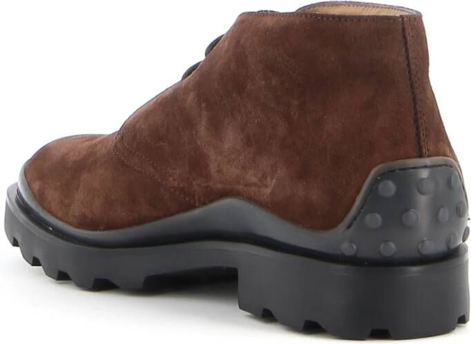 TOD'S Suède Mocassins Brown Heren