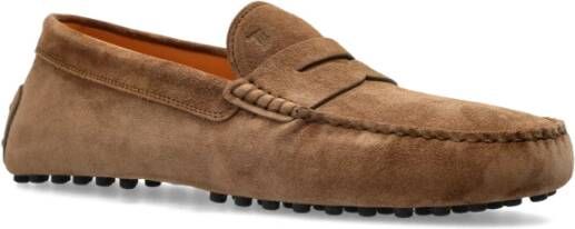 TOD'S Suède mocassins Brown Heren