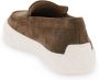 TOD'S Suede Mocassins met Monogram Brown Heren - Thumbnail 4