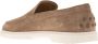 TOD'S Suede Slipper Moccasin met Rubberen Zool Beige Heren - Thumbnail 3