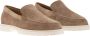 TOD'S Suede Slipper Moccasin met Rubberen Zool Beige Heren - Thumbnail 4