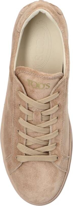 TOD'S Suede sneakers Beige Dames