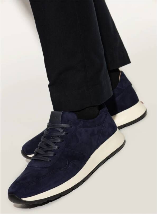 TOD'S Suede Sneakers Blue Heren