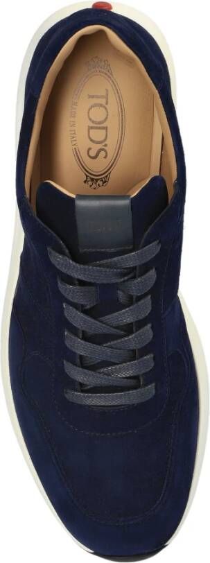 TOD'S Suede Sneakers Blue Heren