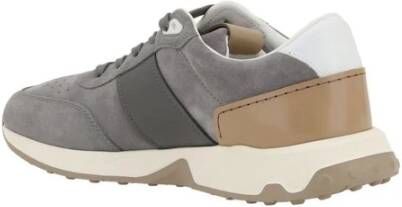 TOD'S Suède Sneakers met Gestructureerde Zool Multicolor Heren