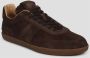 TOD'S Suede Sneakers Ronde Neus Vetersluiting Brown Heren - Thumbnail 2