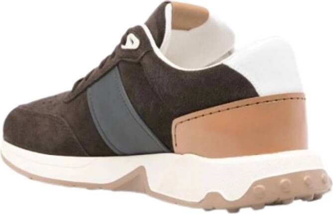 TOD'S Suède vetersneakers Brown Heren