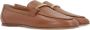 TOD'S Terracotta Bruin Leren Platte Schoenen Brown Dames - Thumbnail 3