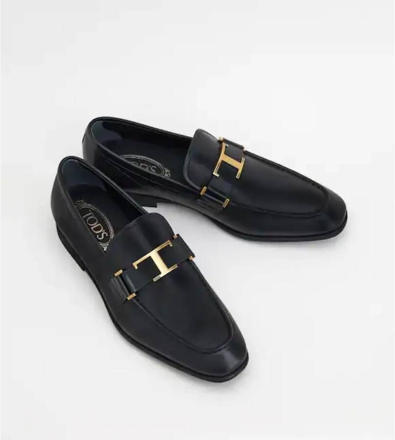 TOD'S Tijdloze Leren Mocassin Zwart Black Heren