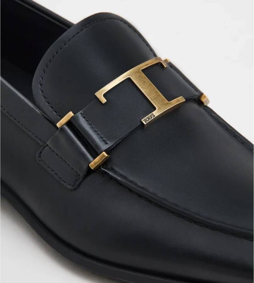 TOD'S Tijdloze Leren Mocassin Zwart Black Heren