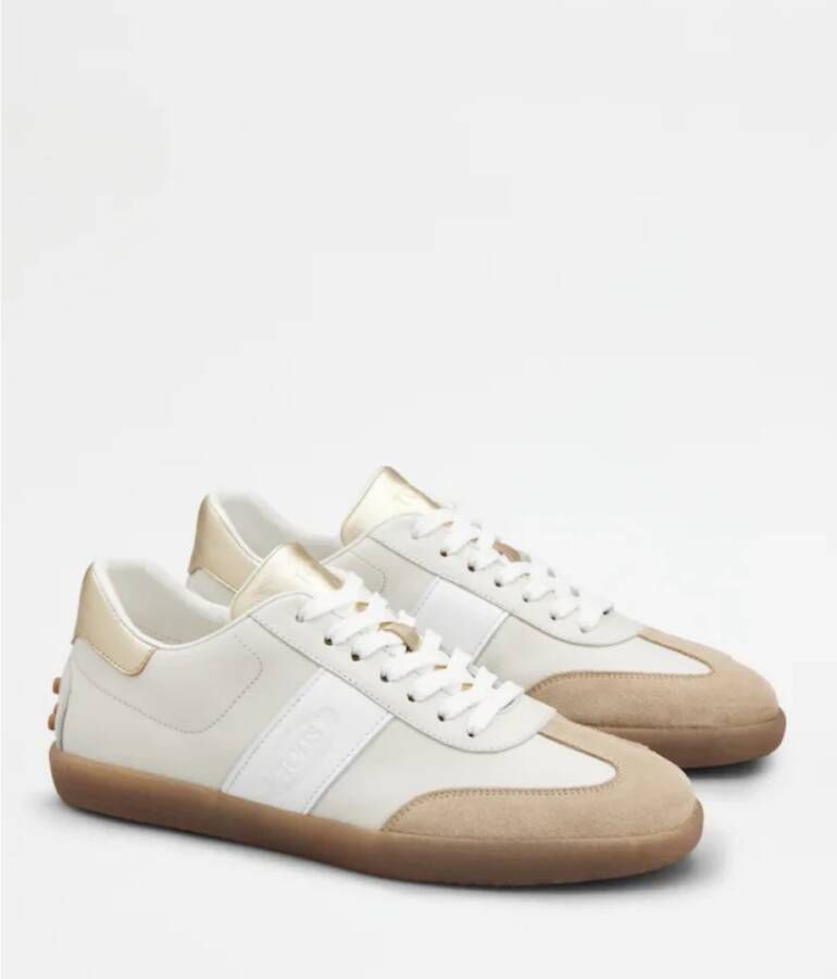 TOD'S Veterschoenen met metalen details Beige Dames