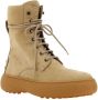 TOD'S Vetersluiting kalfsleren enkellaarzen Beige Dames - Thumbnail 2