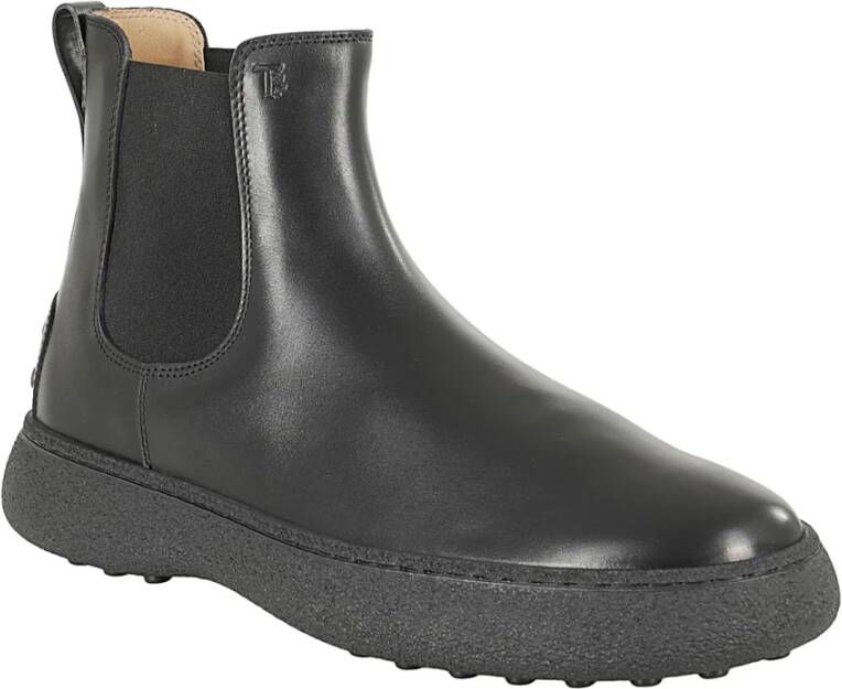 TOD'S Winter Gommino Enkellaars Black Heren