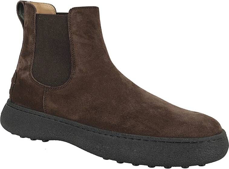 TOD'S Winter Gommino Enkellaars Brown Heren