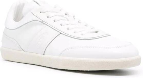 TOD'S Witte Casual Gesloten Platte Sneakers White Heren