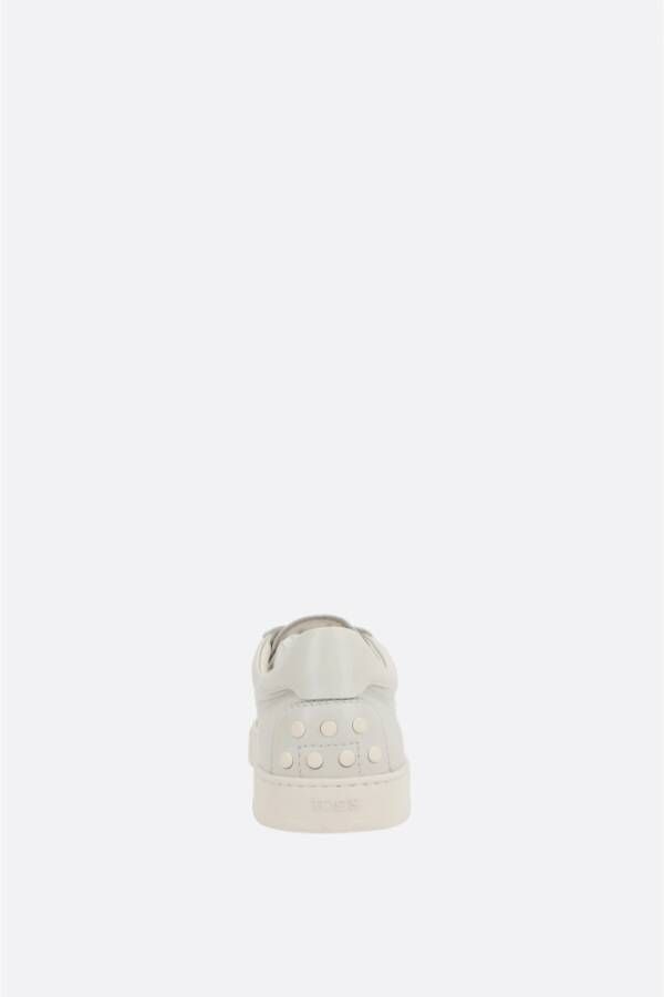 TOD'S Witte lage leren sneakers White Heren