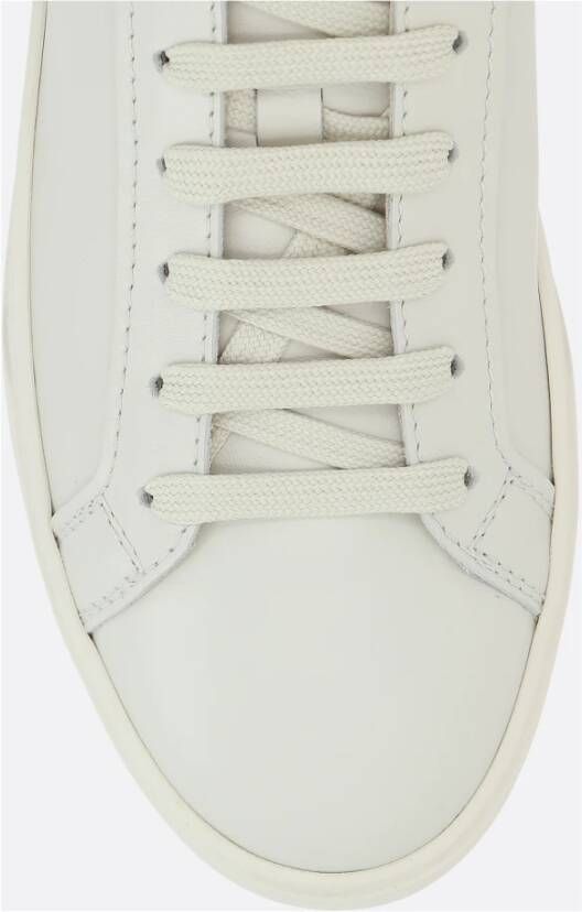 TOD'S Witte lage leren sneakers White Heren