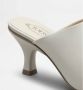 TOD'S Witte leren hakken sabot schoen White Dames - Thumbnail 5