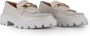 TOD'S Witte leren instapmocassin met franjes White Dames - Thumbnail 4