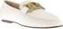 TOD'S Witte Leren Loafers Elegant Instapper White Dames - Thumbnail 2