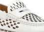 TOD'S Witte Leren Loafers met Metalen Logo White Dames - Thumbnail 6