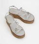 TOD'S Witte leren sleehak sandaal White Dames - Thumbnail 3