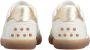 TOD'S Witte leren sneakers met gouden details White Dames - Thumbnail 3