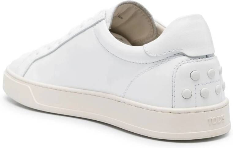 TOD'S Witte Minimalistische Sneakers White Heren