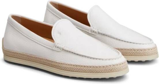 TOD'S Witte Platte Schoenen Elegant Stijl White Dames