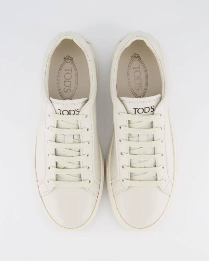 TOD'S Witte Sneaker Cassette Stijl White Heren