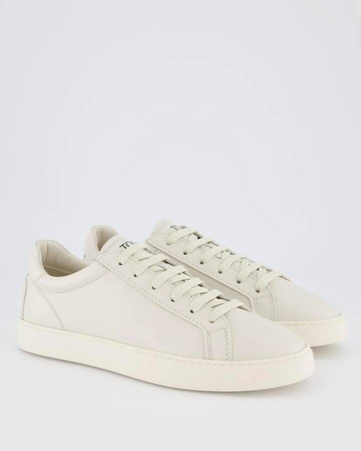 TOD'S Witte Sneaker Cassette Stijl White Heren