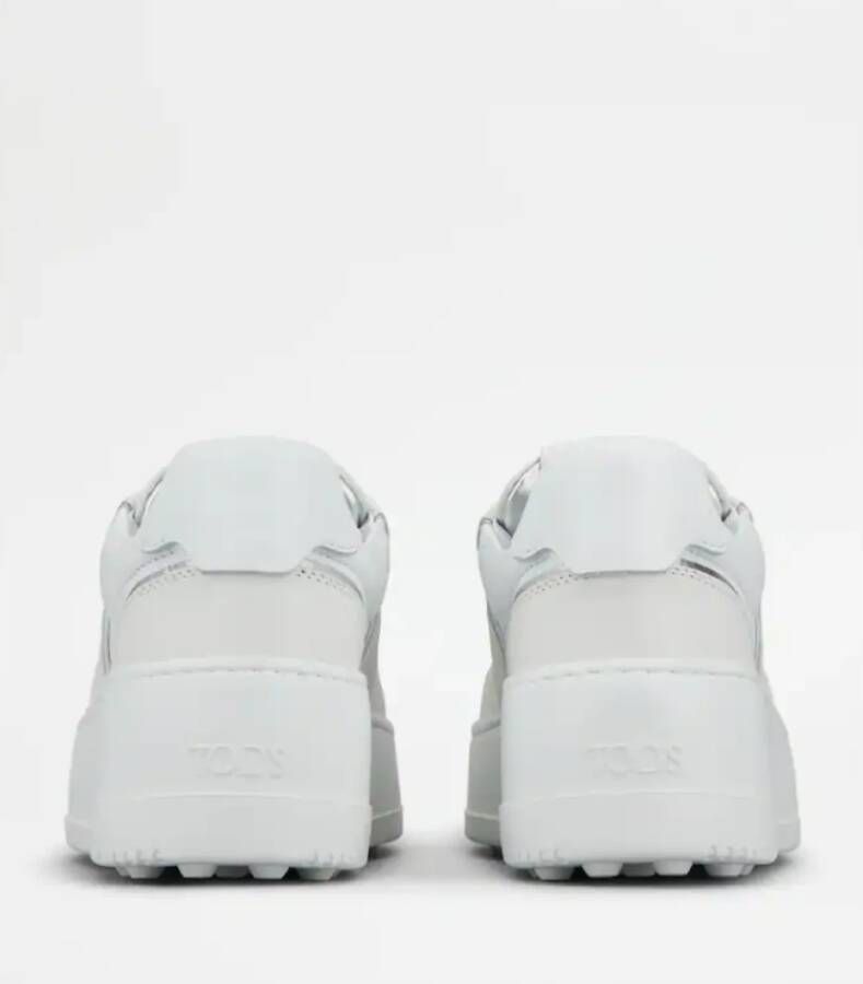 TOD'S Witte Sneakers met Rubberen Zool White Dames