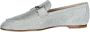 TOD'S Zilveren Glanzende Loafers Gray Dames - Thumbnail 4