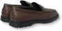 TOD'S Leren Loafers Rubberen Zool Made in Italy Brown Heren - Thumbnail 2