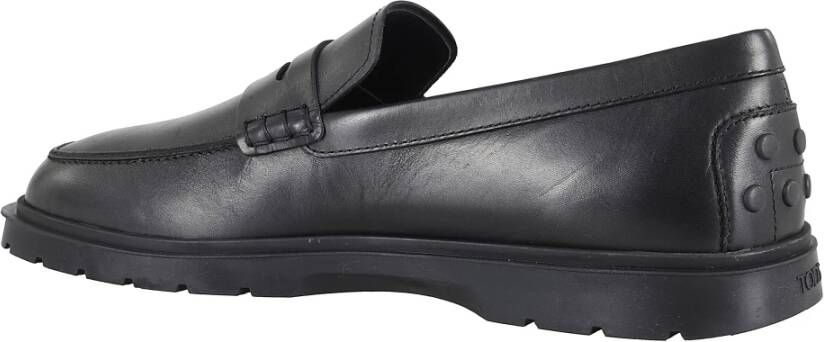 TOD'S Zomerse Hybride Loafer Schoen Black Heren