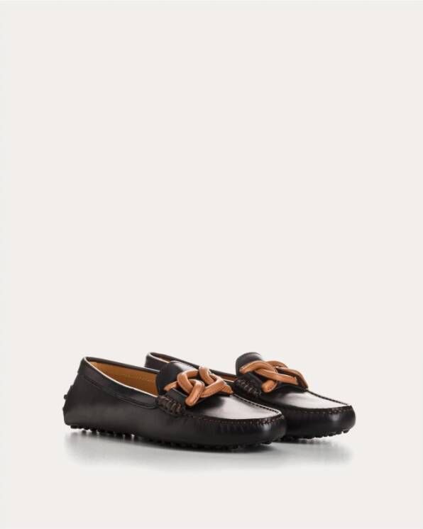 TOD'S Zomerstijl Mocassins met Verfrissend Detail Black Dames