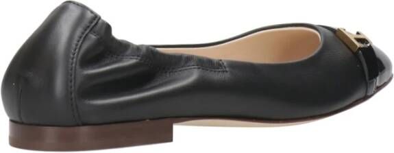 TOD'S Zwarte Ballerina Platte Schoenen Black Dames